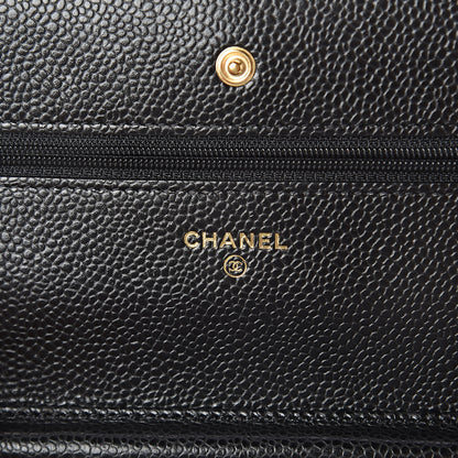 Chanel Caviar Quilted Wallet On Chain WOC Black 5 of 7