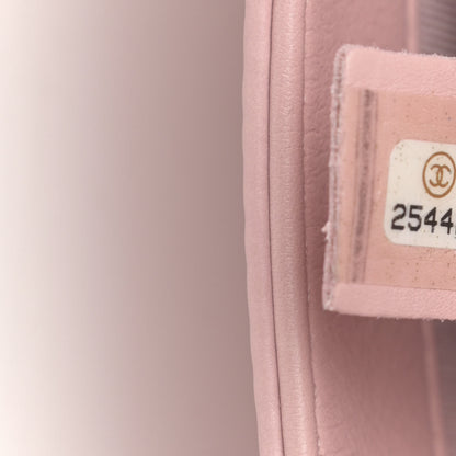 Chanel Calfskin Studded Chevron Quilted Flap Pink 7 of 13
