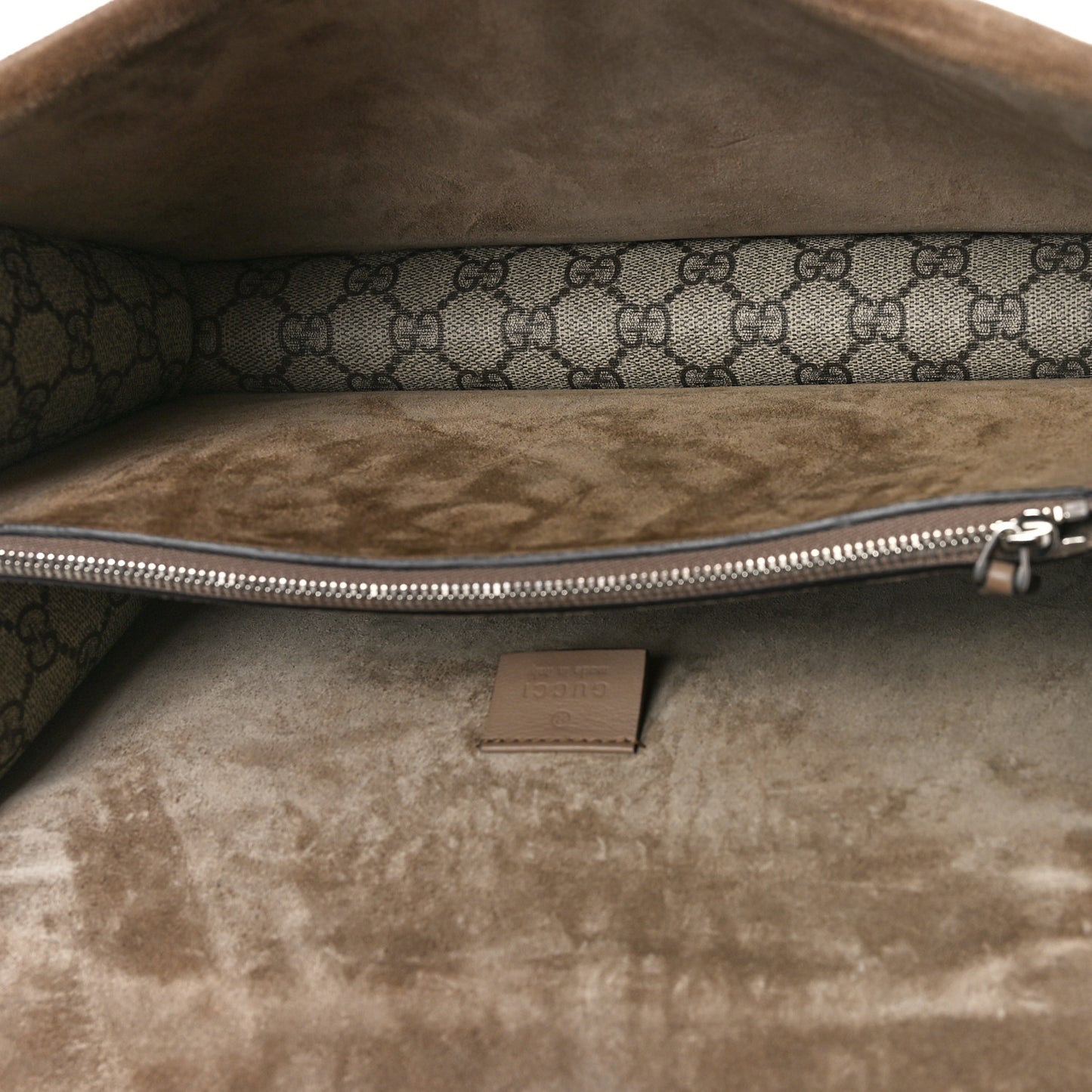 GG Supreme Monogram Small Dionysus Shoulder Bag Taupe