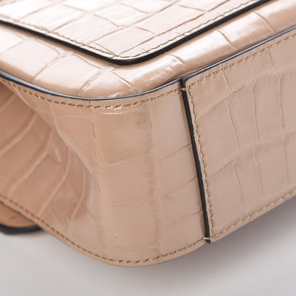 Chloe Calfskin Crocodile Embossed Small C Double Carry Nut 13 of 16