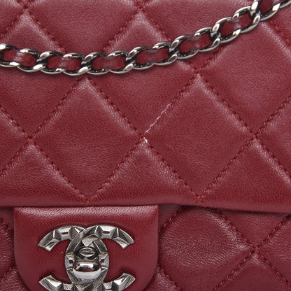 Chanel Lambskin Mineral Nights Flap Wristlet Dark Red 8 of 8
