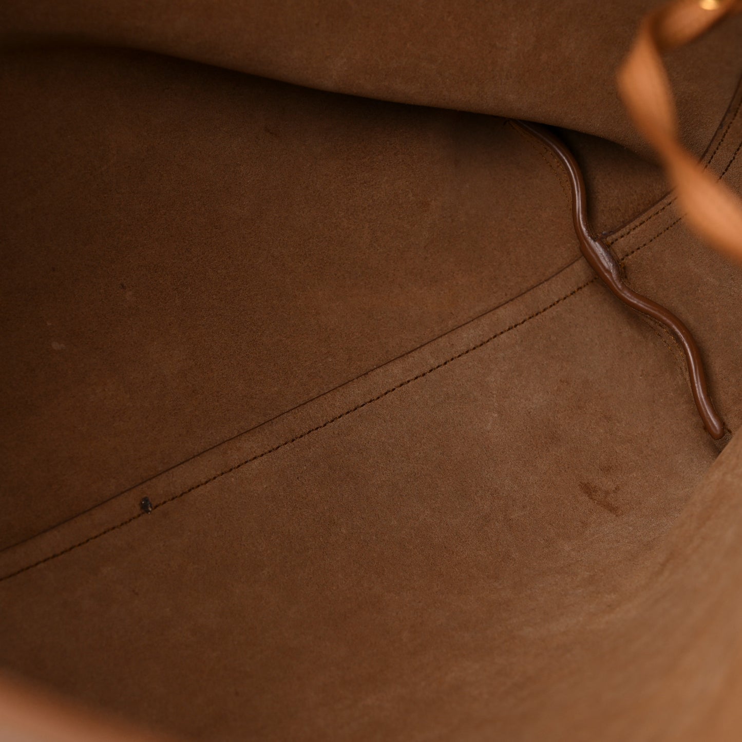 Calfskin Large Shopping Tote Dark Tan