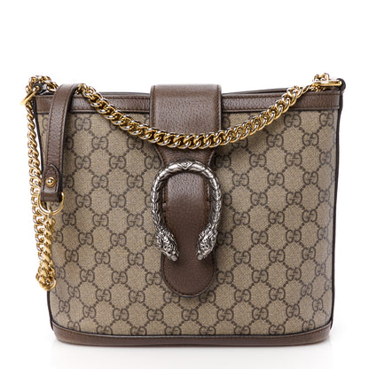 Gucci GG Supreme Monogram Medium Dionysus Bucket Bag Beige New Acero 1 of 14