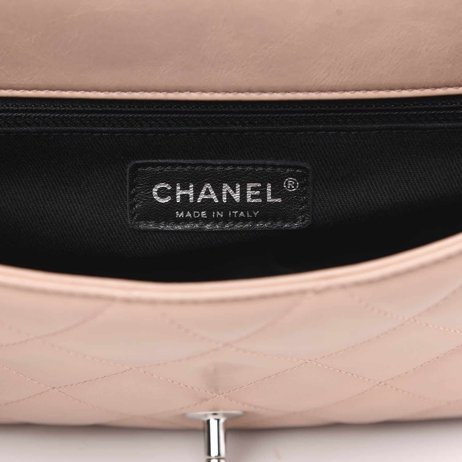 Chanel Glazed Calfskin Quilted Small CC Delivery Tote Light Pink 6 of 12