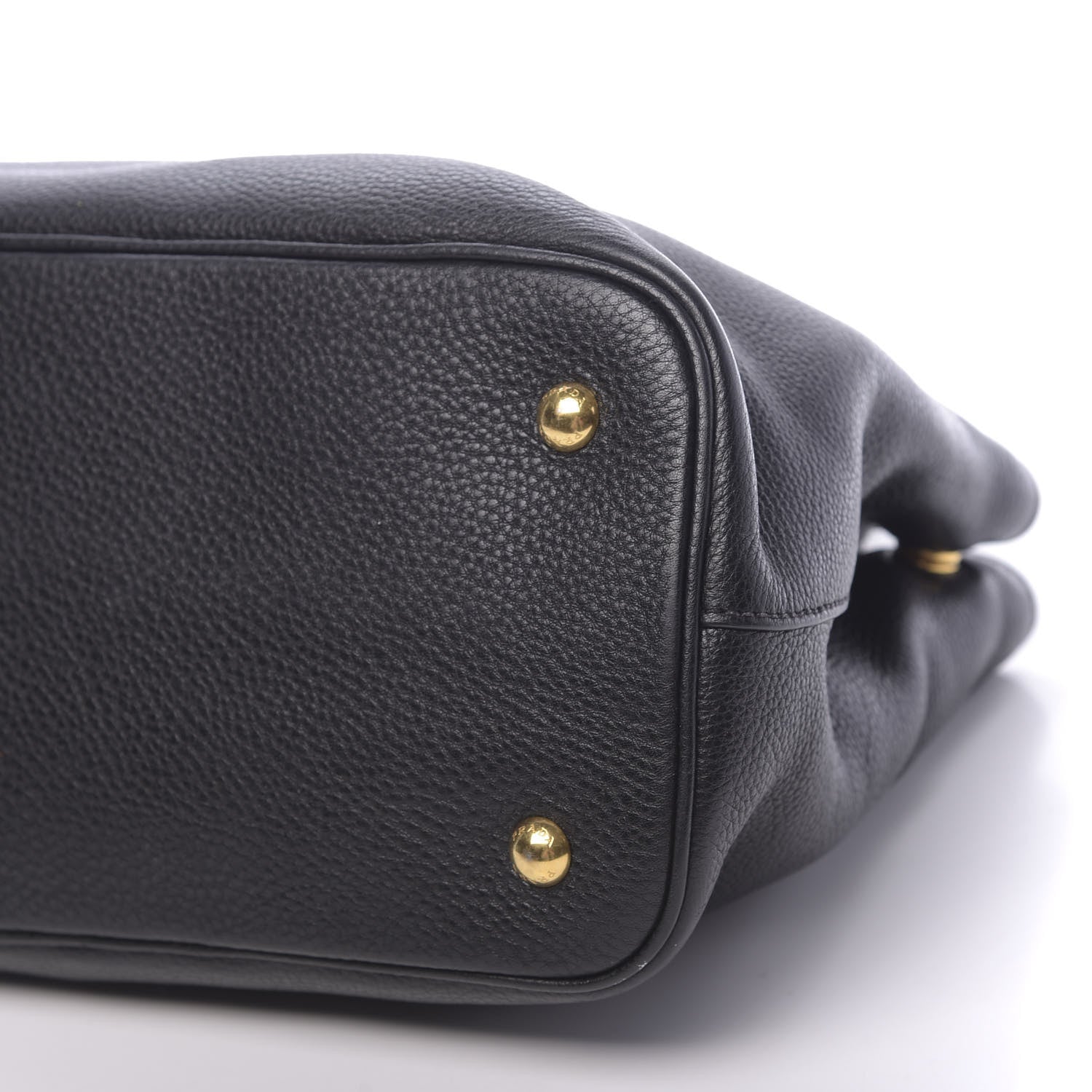 Prada Vitello Phenix Top Handle Bag Black 8 of 8