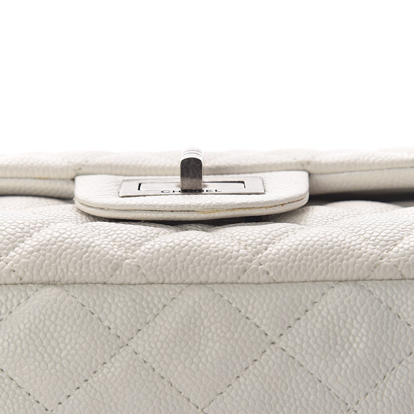 Caviar Quilted 2.55 Reissue 225 Flap White
