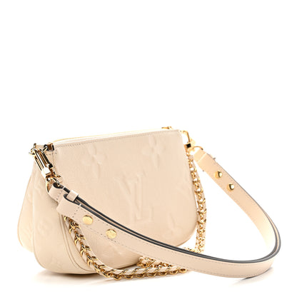 Louis Vuitton Empreinte Monogram Giant Multi Pochette Accessories Cream 3 of 11