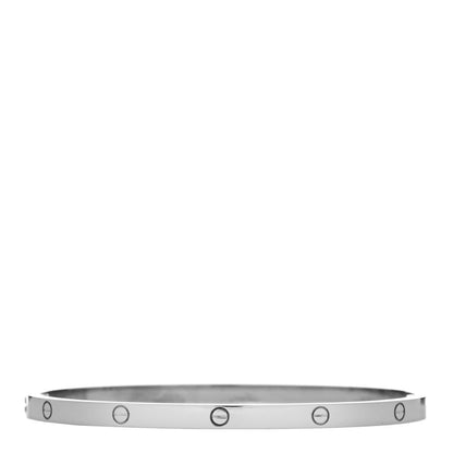 Cartier 18K White Gold Small LOVE Bracelet 18 2 of 5