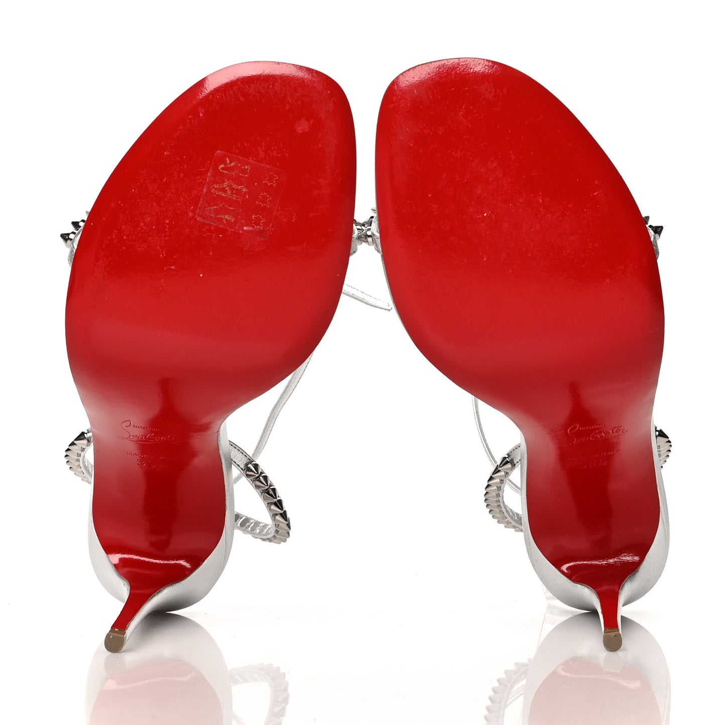 Nappa So Me 100 Sandals 39.5 Silver