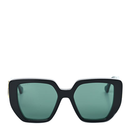 Gucci Acetate Square Frame Sunglasses GG0956S Green Black 4 of 7