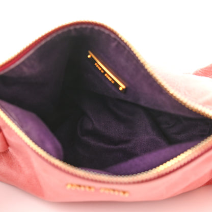 Miu Miu Vitello Lux Bow Bag Rosa 4 of 10