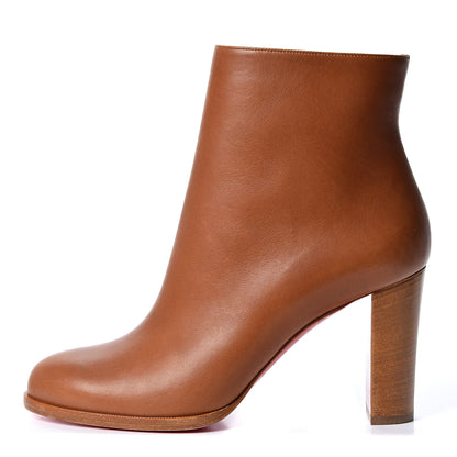 Christian Louboutin Calfskin Adox 85 Ankle Boots 39.5 Caramel 1 of 8