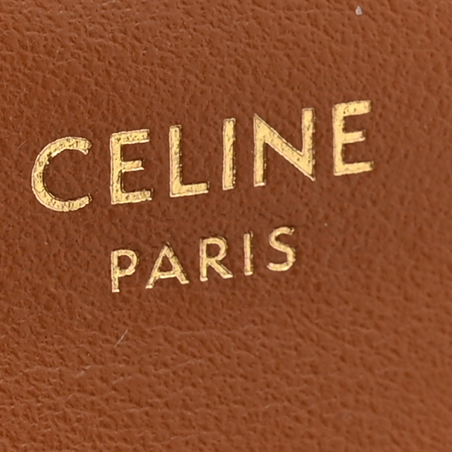 Triomphe Canvas Calfskin Flap Card Holder Tan
