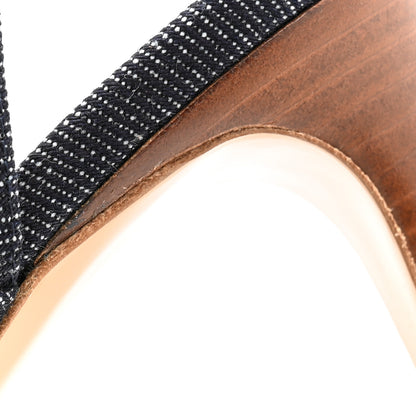 Hermes Denim Glamour 75 Sandals 39 Bleu Brut 9 of 10