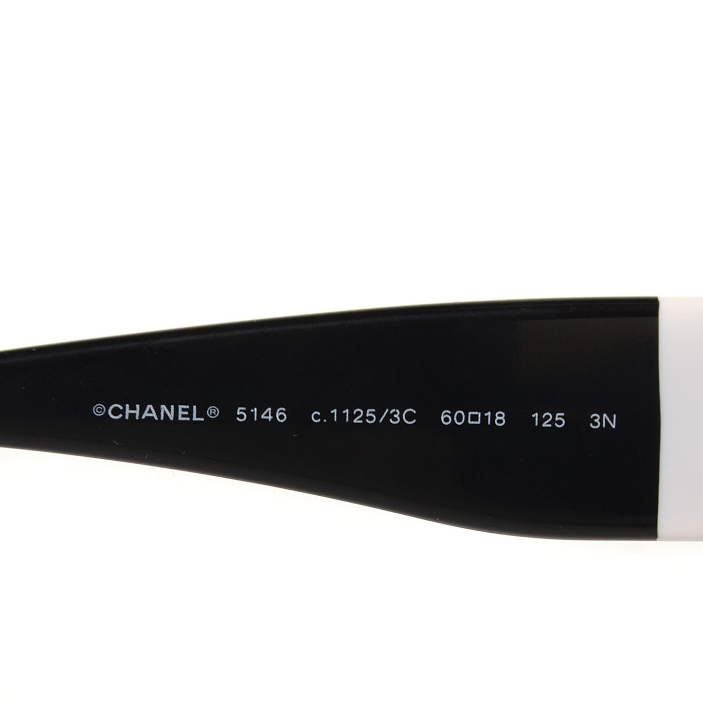 Acetate CC Lace Effect Sunglasses 5146 Black White