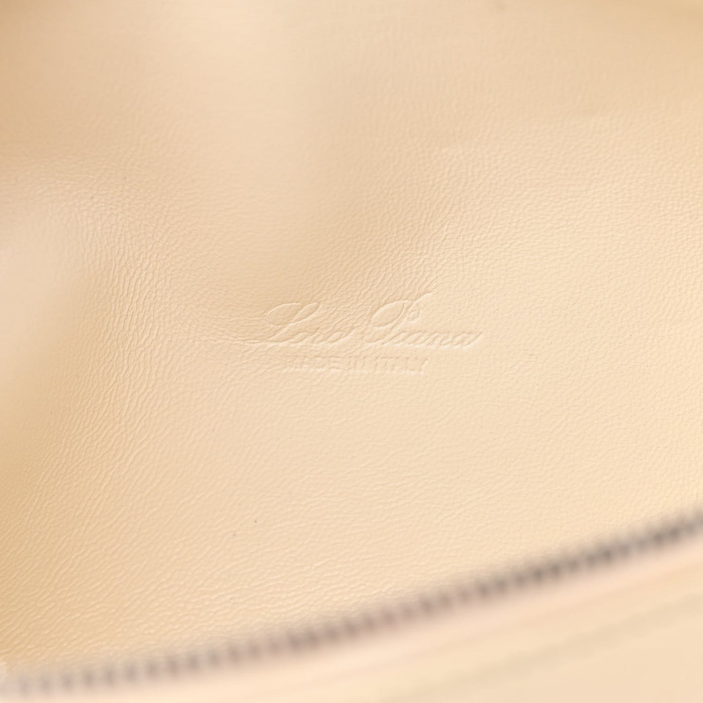 Grained Calfskin L19 Extra Pocket Pouch Whisper White