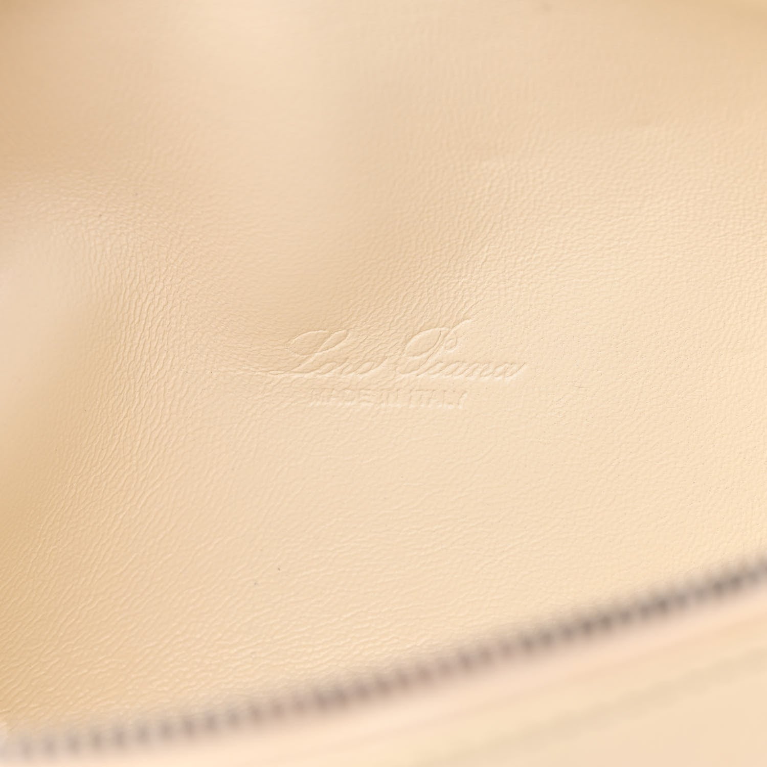 Loro Piana Grained Calfskin L19 Extra Pocket Pouch Whisper White 6 of 16