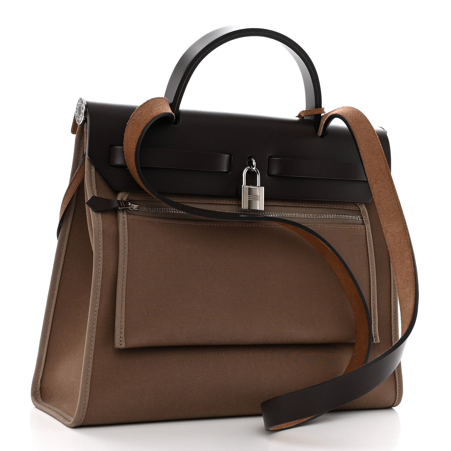 Hermes Vache Hunter Toile Herbag Zip 31 PM Etoupe Ebene 2 of 8