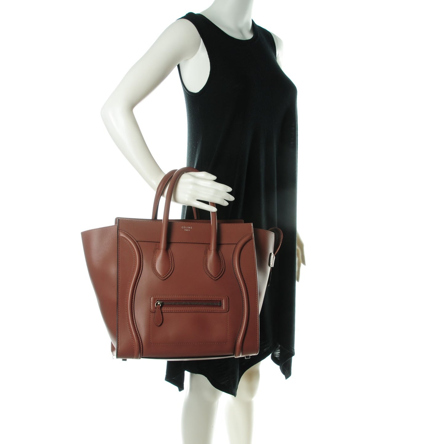 Smooth Calfskin Mini Luggage Sienna