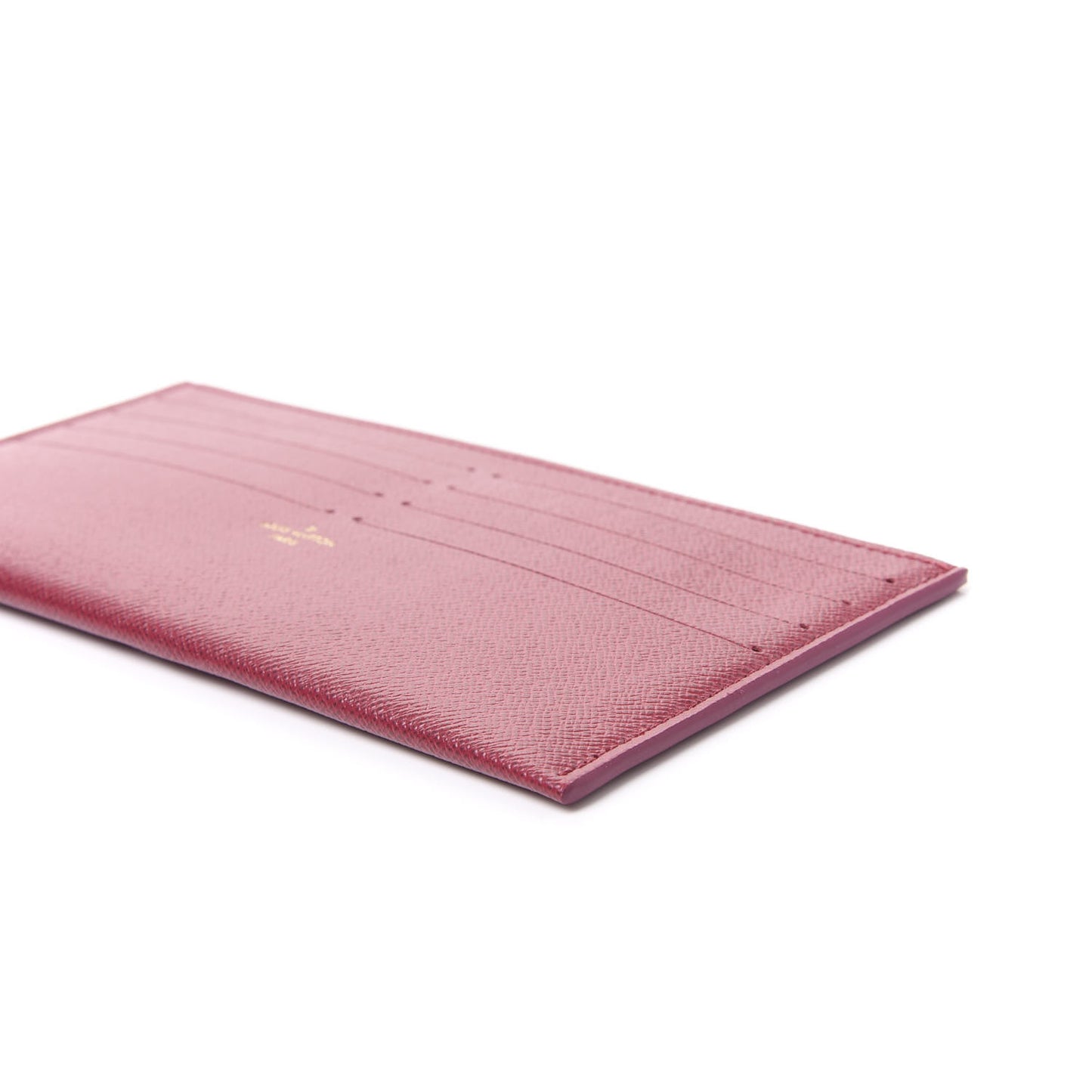 Calfskin Felicie Card Holder Insert Fuchsia