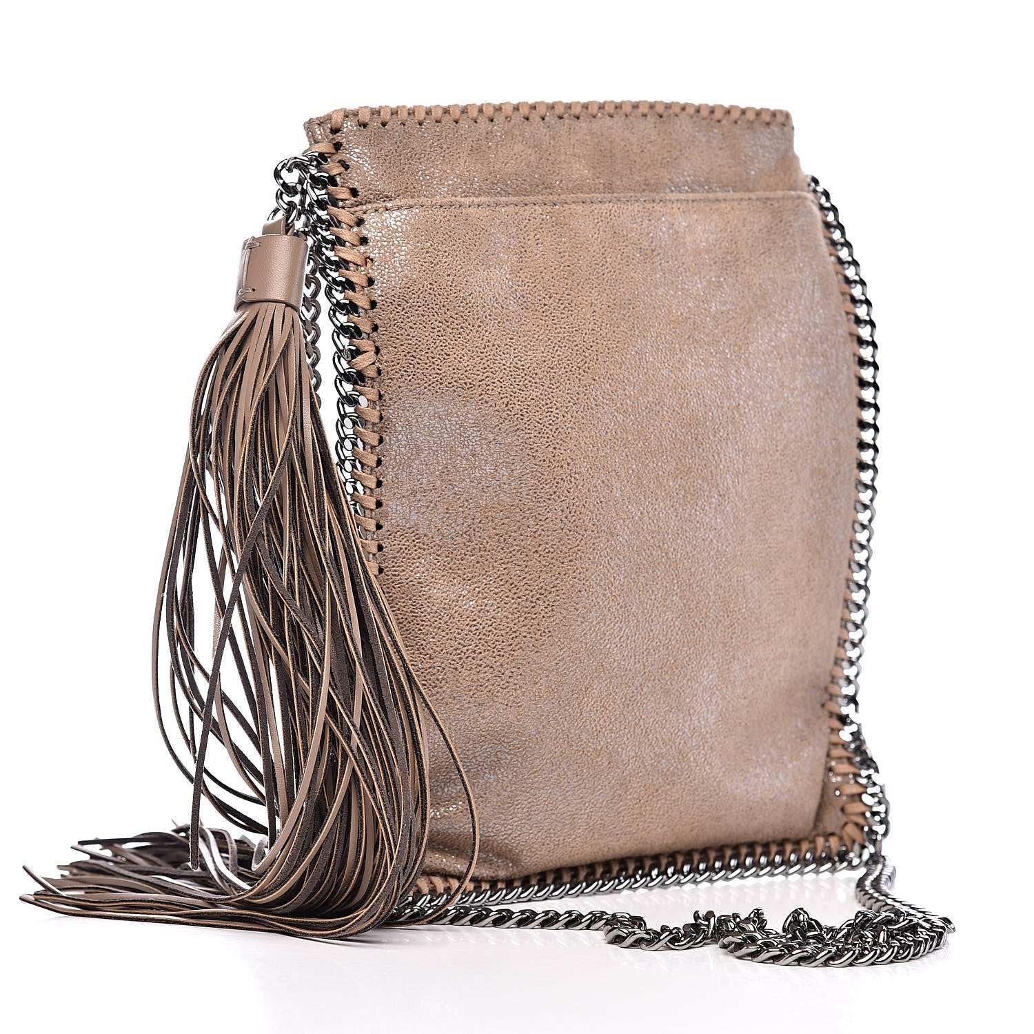 Stella McCartney Shaggy Deer Falabella Flat Crossbody Beige 3 of 10