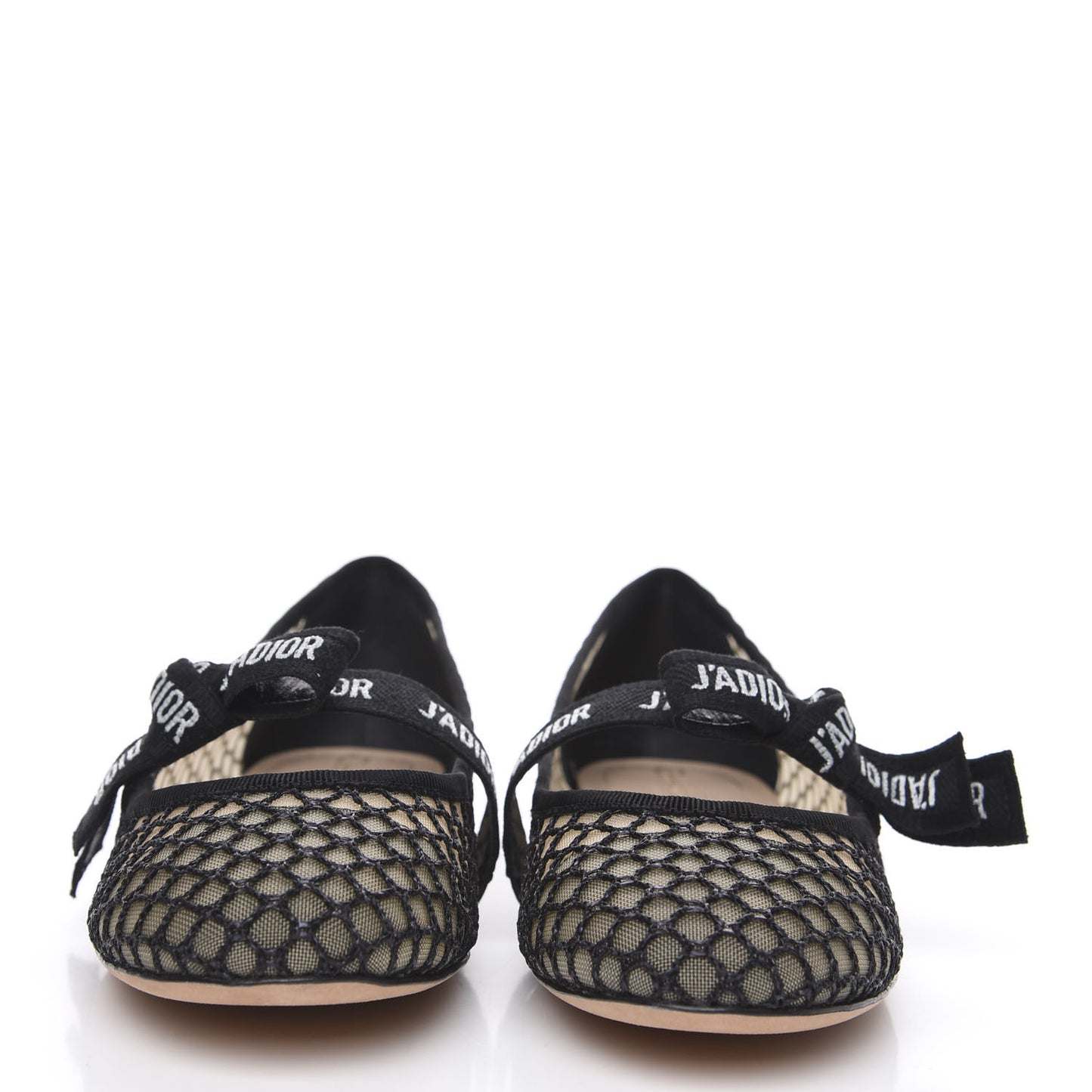 Resille Ribbon Miss J'Adior Ballet Flat 39 Black