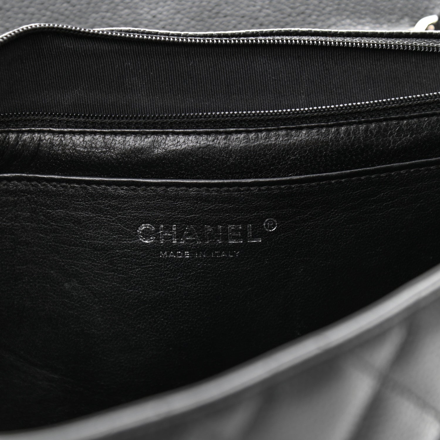 Chanel Caviar Quilted Jumbo Single Flap Black 6 of 11