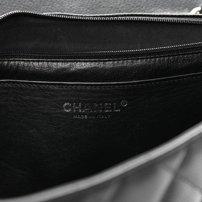 Chanel Caviar Quilted Jumbo Single Flap Black 6 of 11