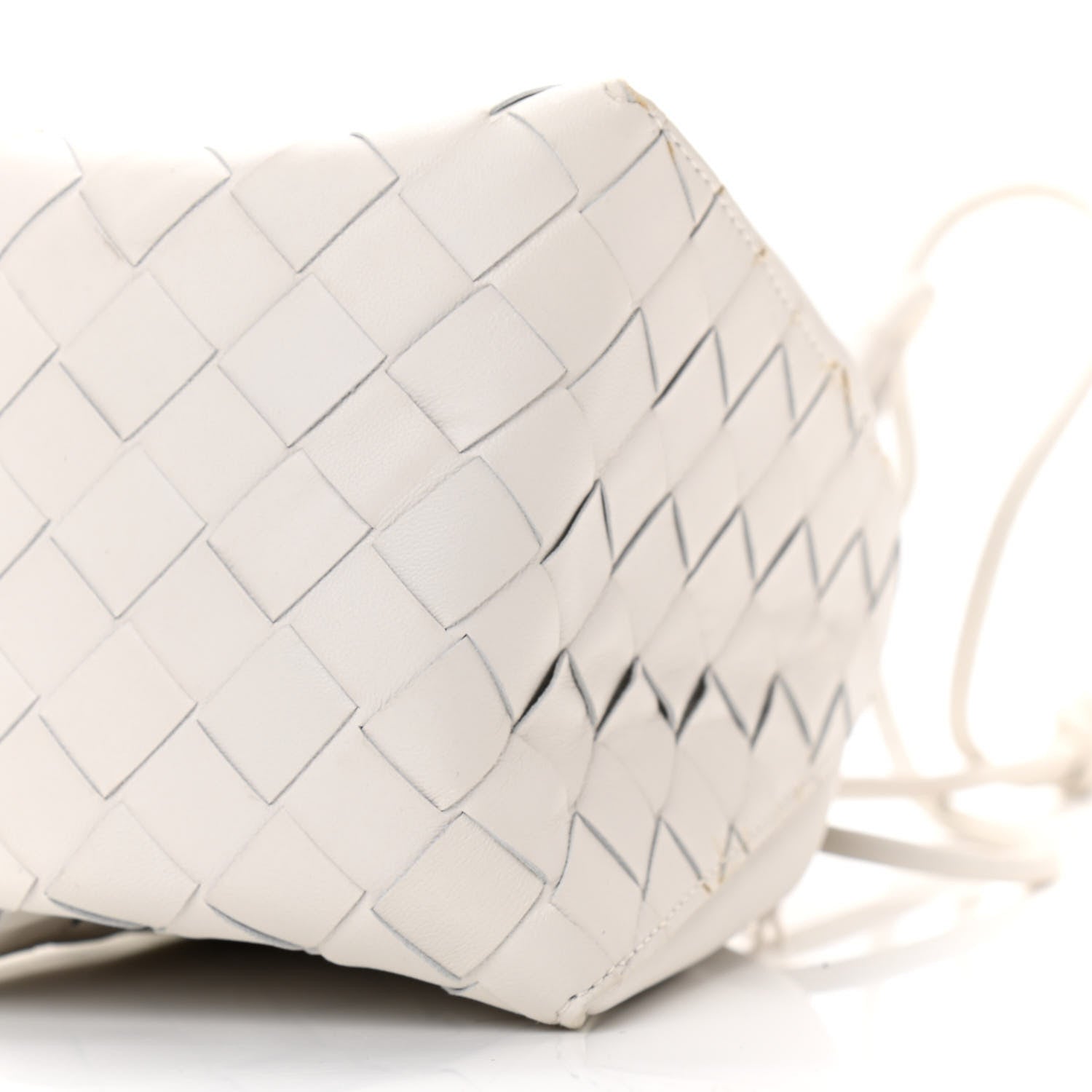 Bottega Veneta Nappa Intrecciato The Mini Knot Shoulder Bag Chalk 11 of 11