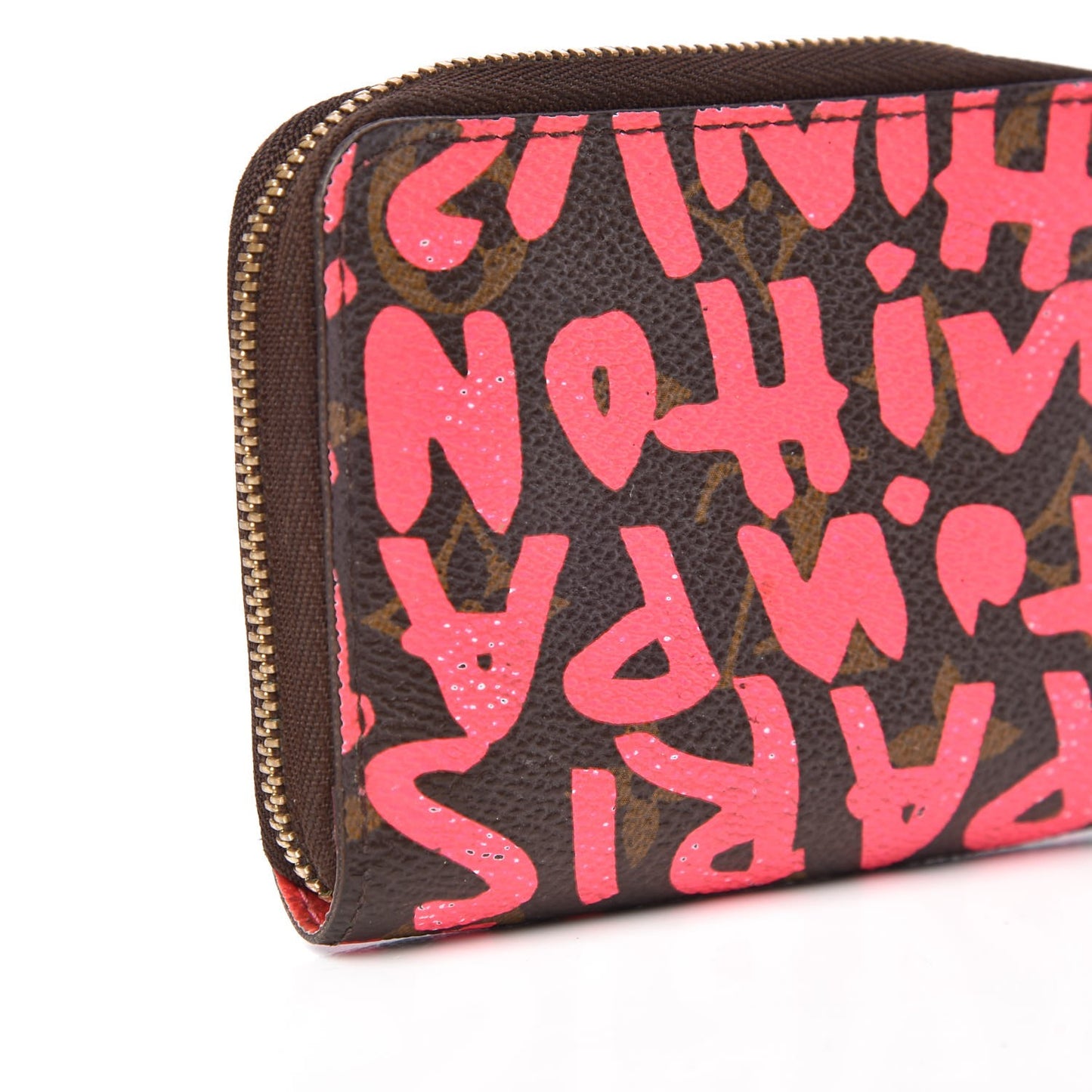 Monogram Graffiti Zippy Coin Purse Fuchsia