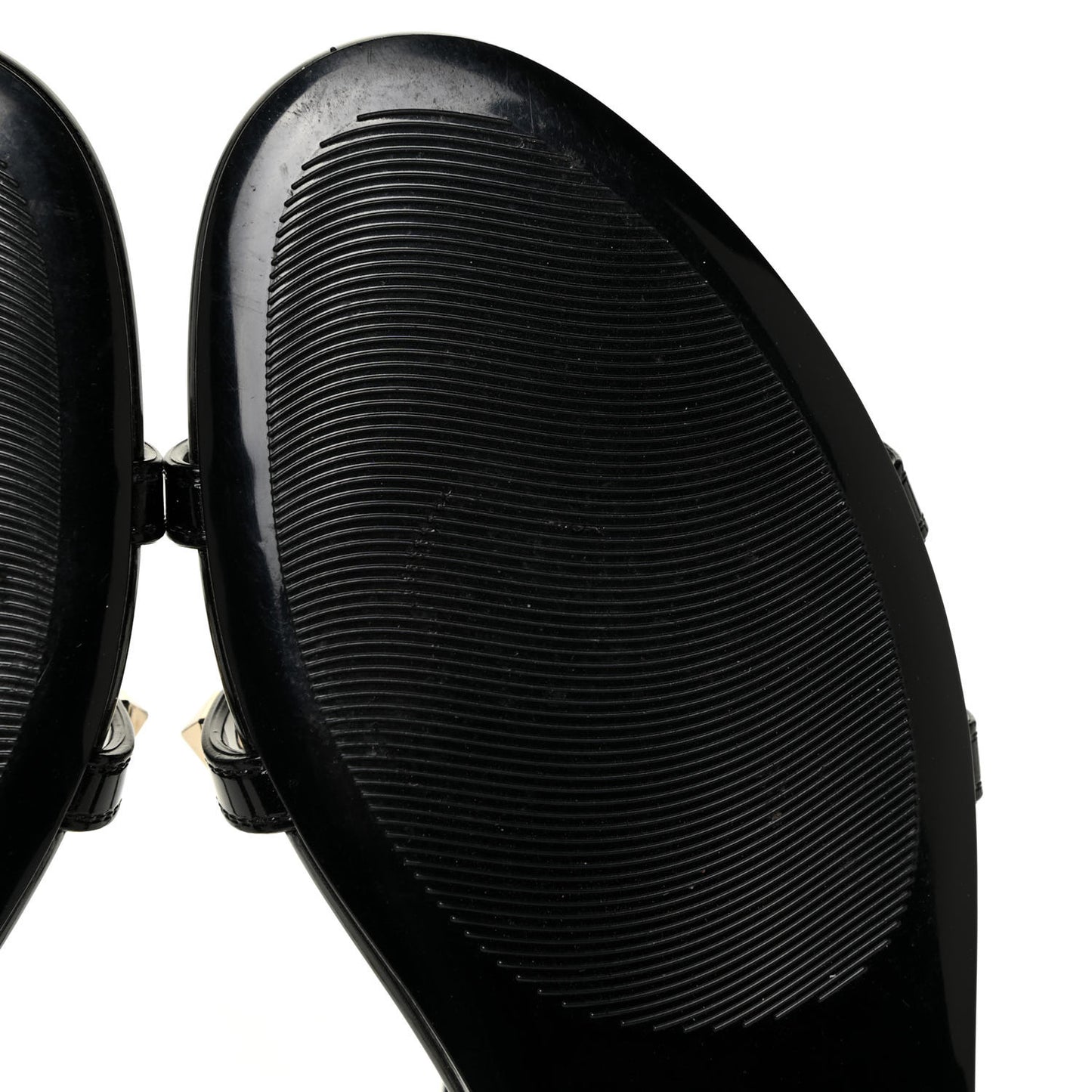 PVC Jelly Rockstud Caged Sandals 38 Black