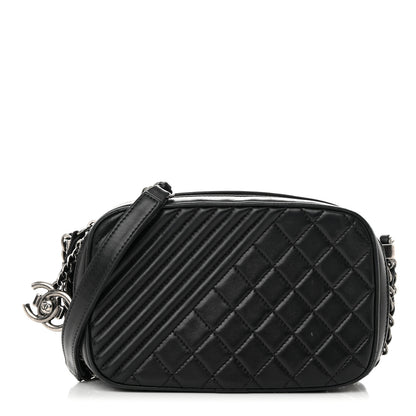 Chanel Lambskin Small Coco Boy Camera Case Black 1 of 17