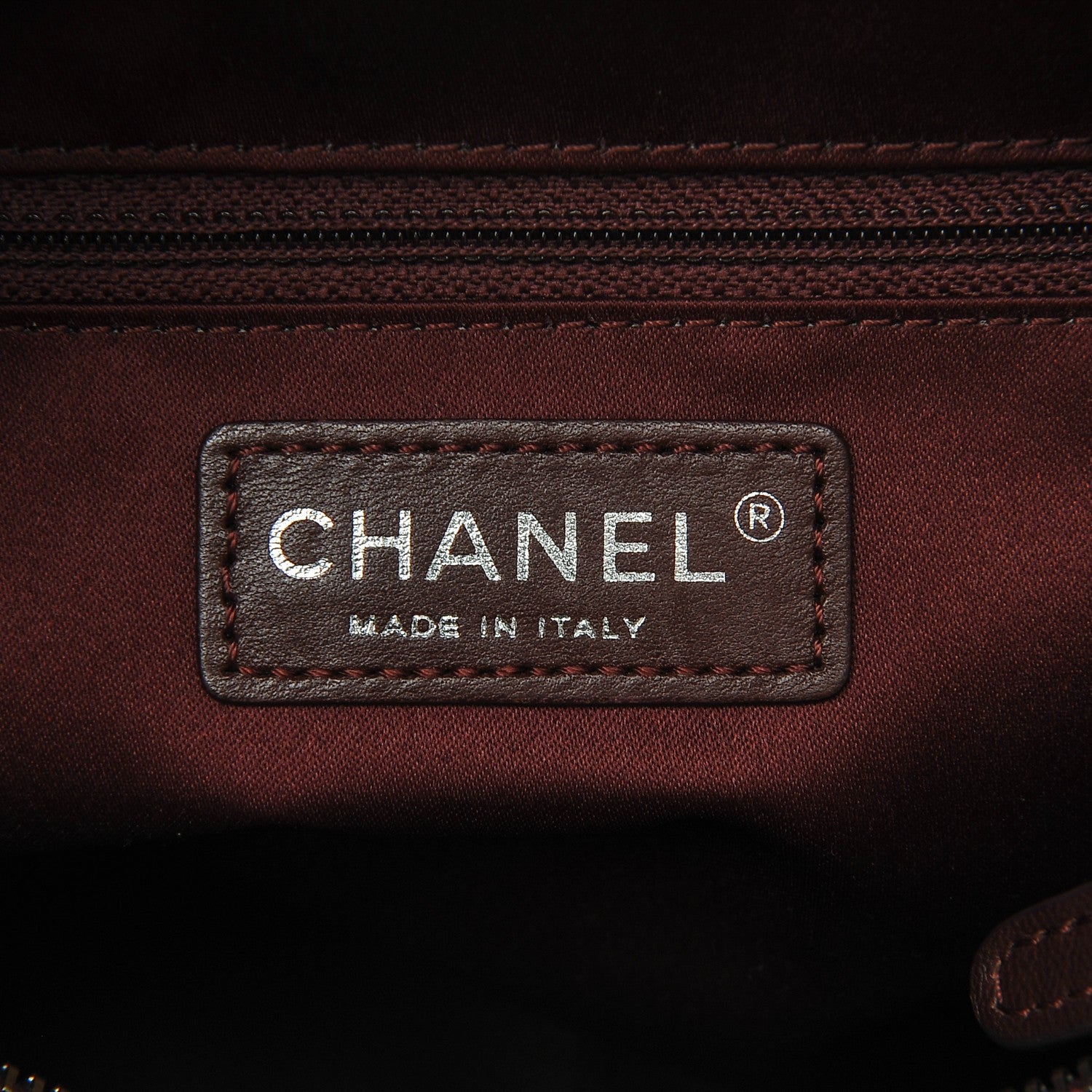 Chanel Lambskin Quilted Tote Burgundy 6 of 7