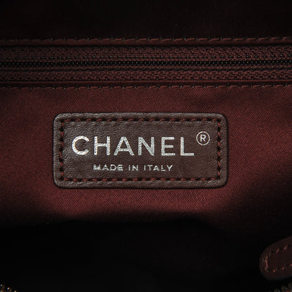 Chanel Lambskin Quilted Tote Burgundy 6 of 7
