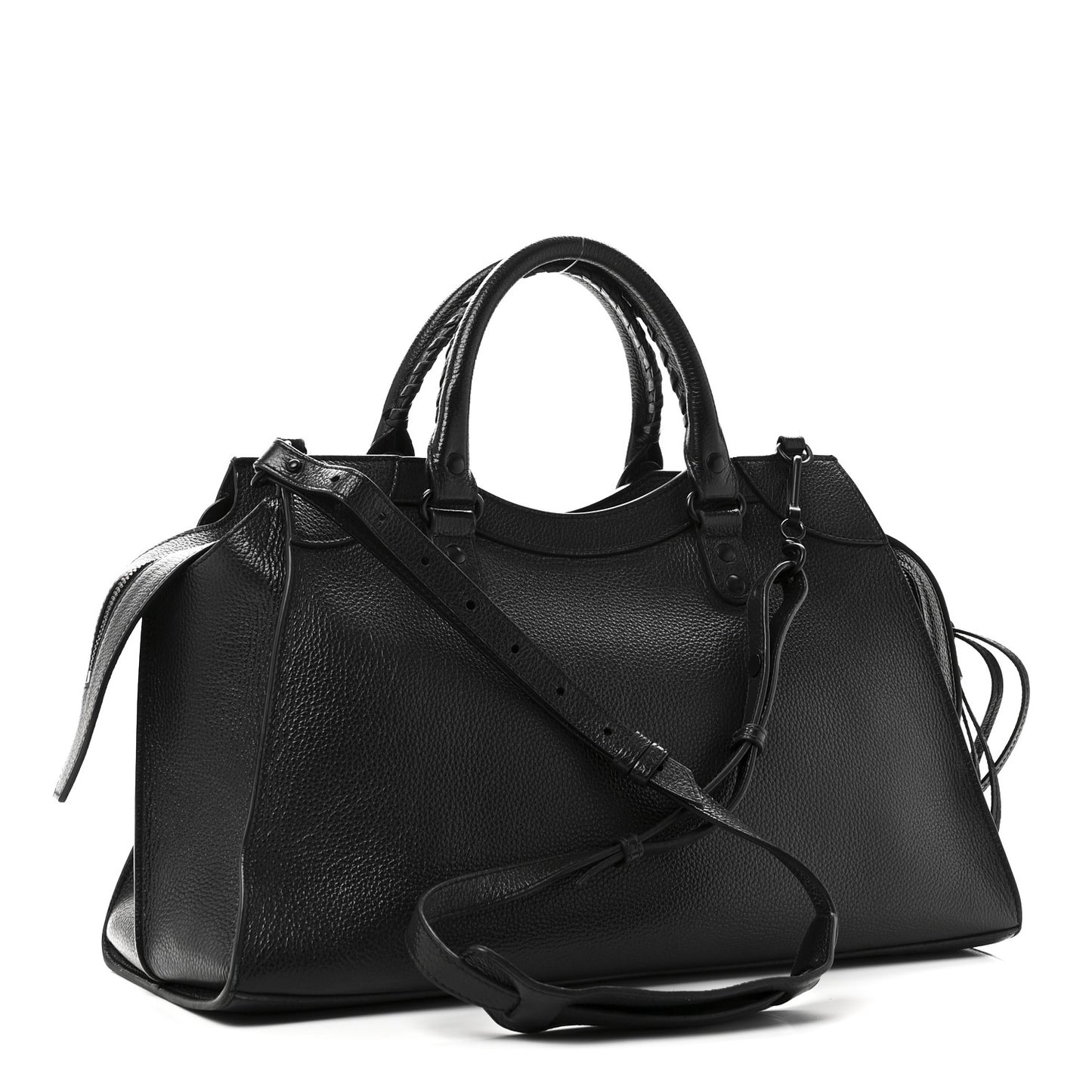Grained Calfskin Neo Classic Black Hardware S City Black