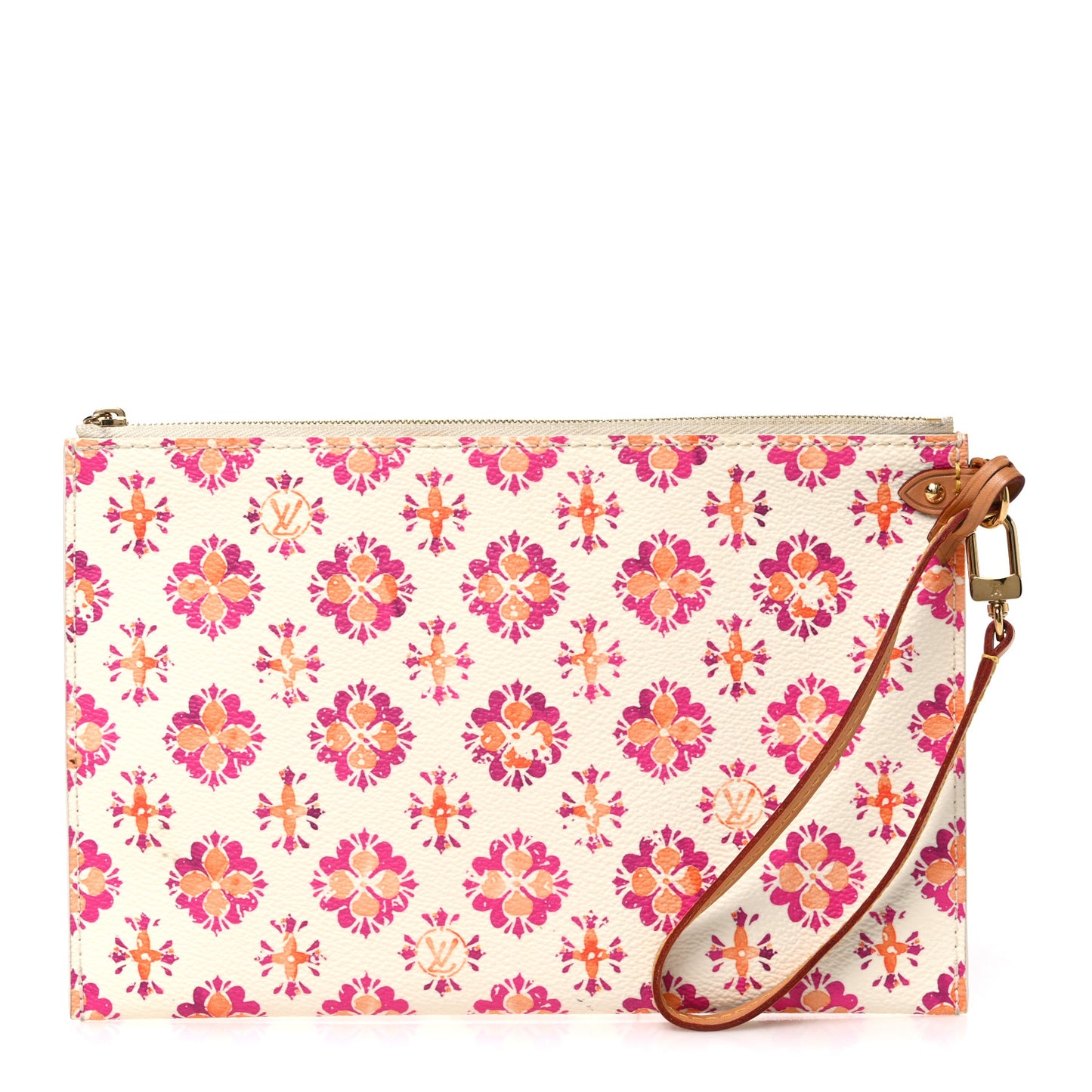 Monogram Tiles By The Pool Neverfull MM Pochette Coral