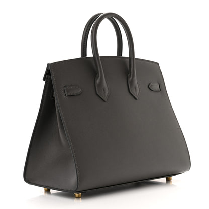 Hermes Madame Calfskin Birkin Sellier 25 Graphite 3 of 11