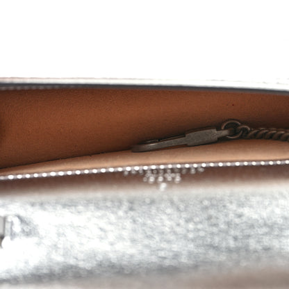 Gucci Metallic Calfskin Super Mini Dionysus Shoulder Bag Silver 5 of 10
