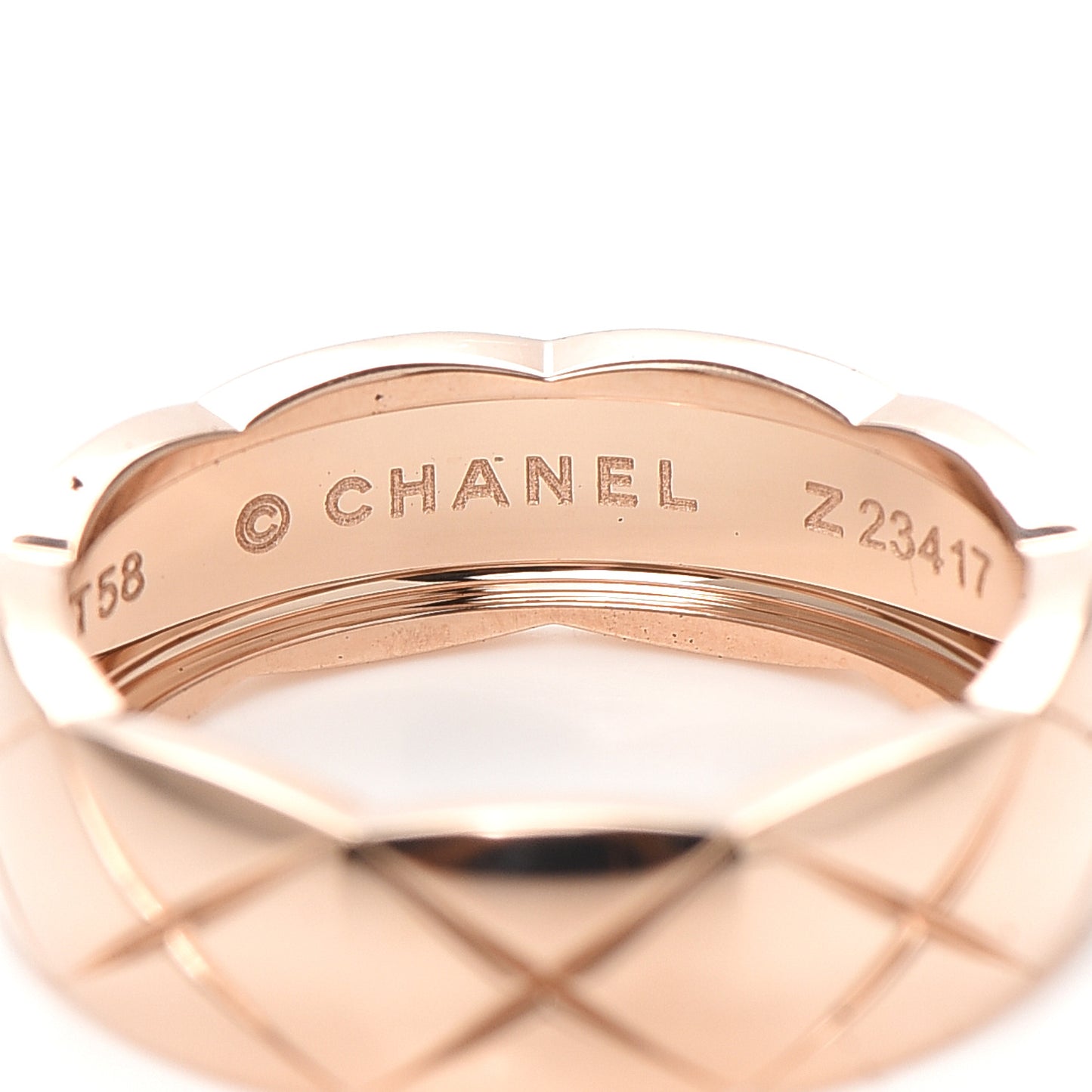 18K Beige Gold Small Coco Crush Ring 58 8.5