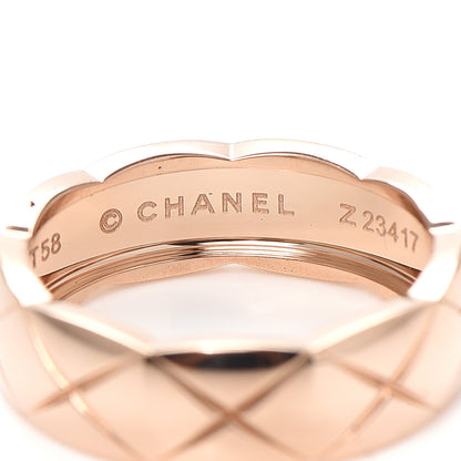 Chanel 18K Beige Gold Small Coco Crush Ring 58 8.5 4 of 5