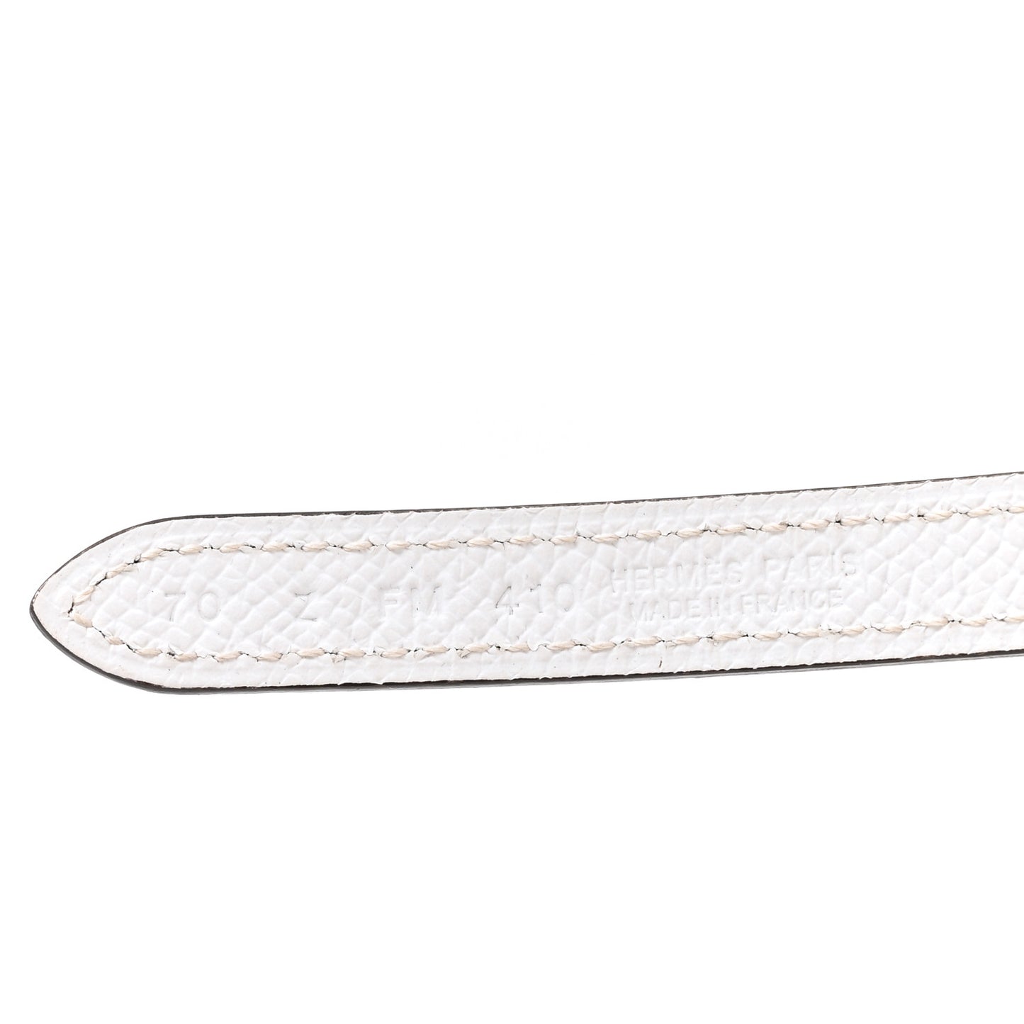 Epsom Swift 13mm H Medor Belt 70 28 White Etoupe
