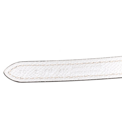 Hermes Epsom Swift 13mm H Medor Belt 70 28 White Etoupe 5 of 7