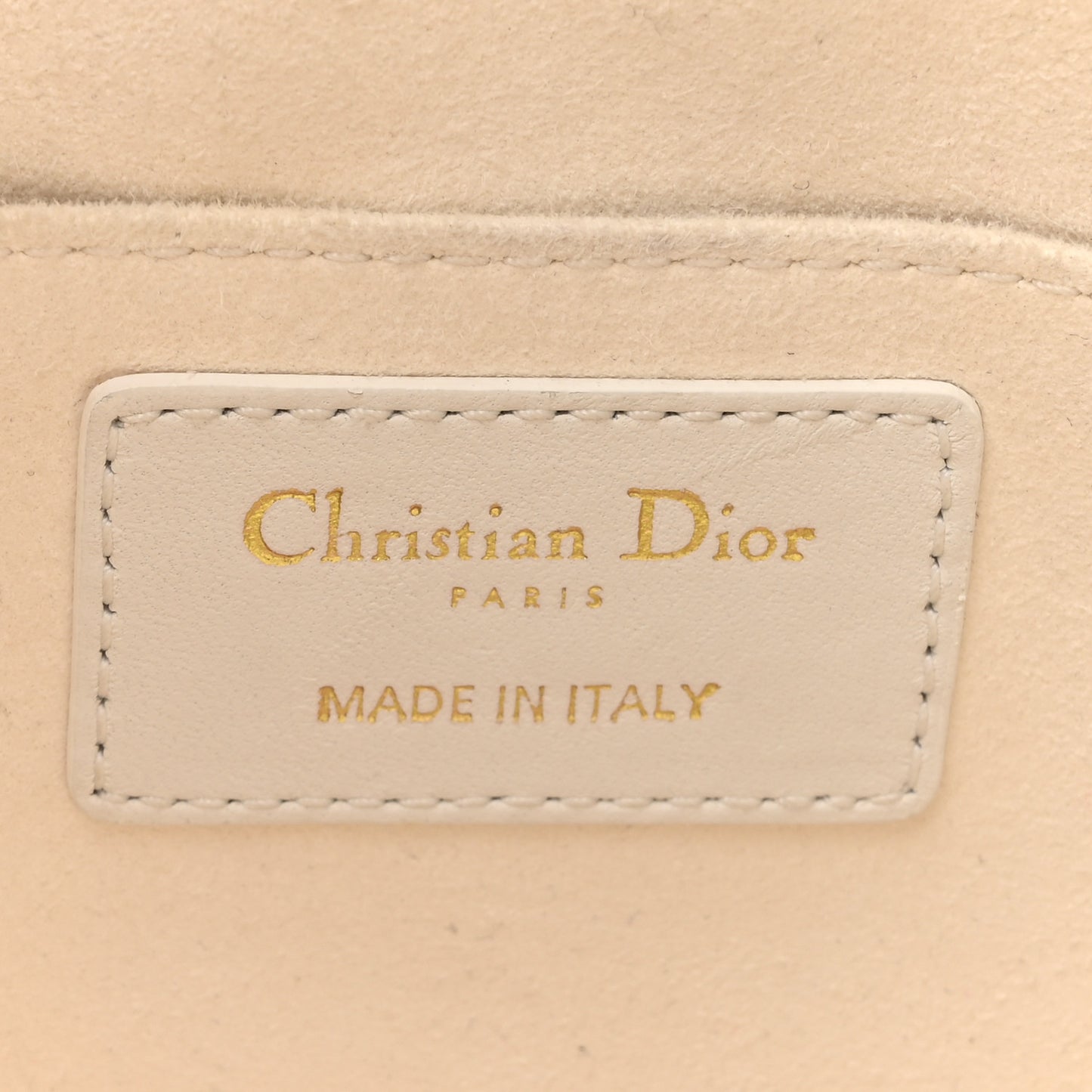 Lambskin Cannage Medium Dior Vibe Hobo Bag White
