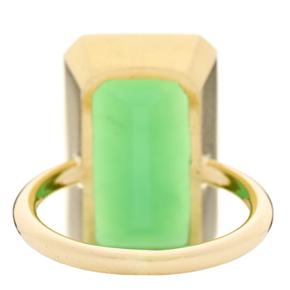 Irene Neuwirth 18K Yellow Gold Chrysoprase Cocktail Ring 56 7.5 4 of 6