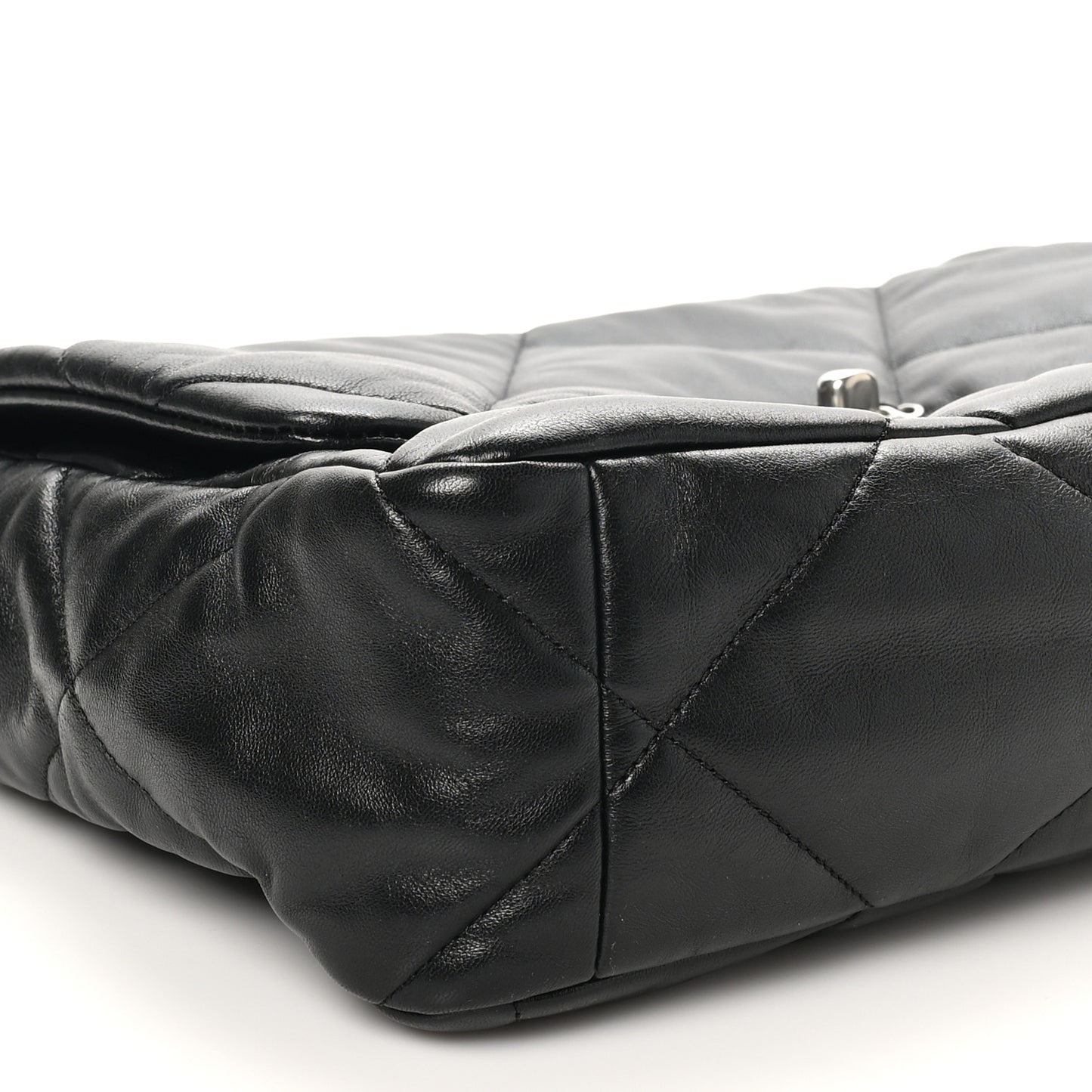 Lambskin Quilted Large Chanel 19 Flap Black
