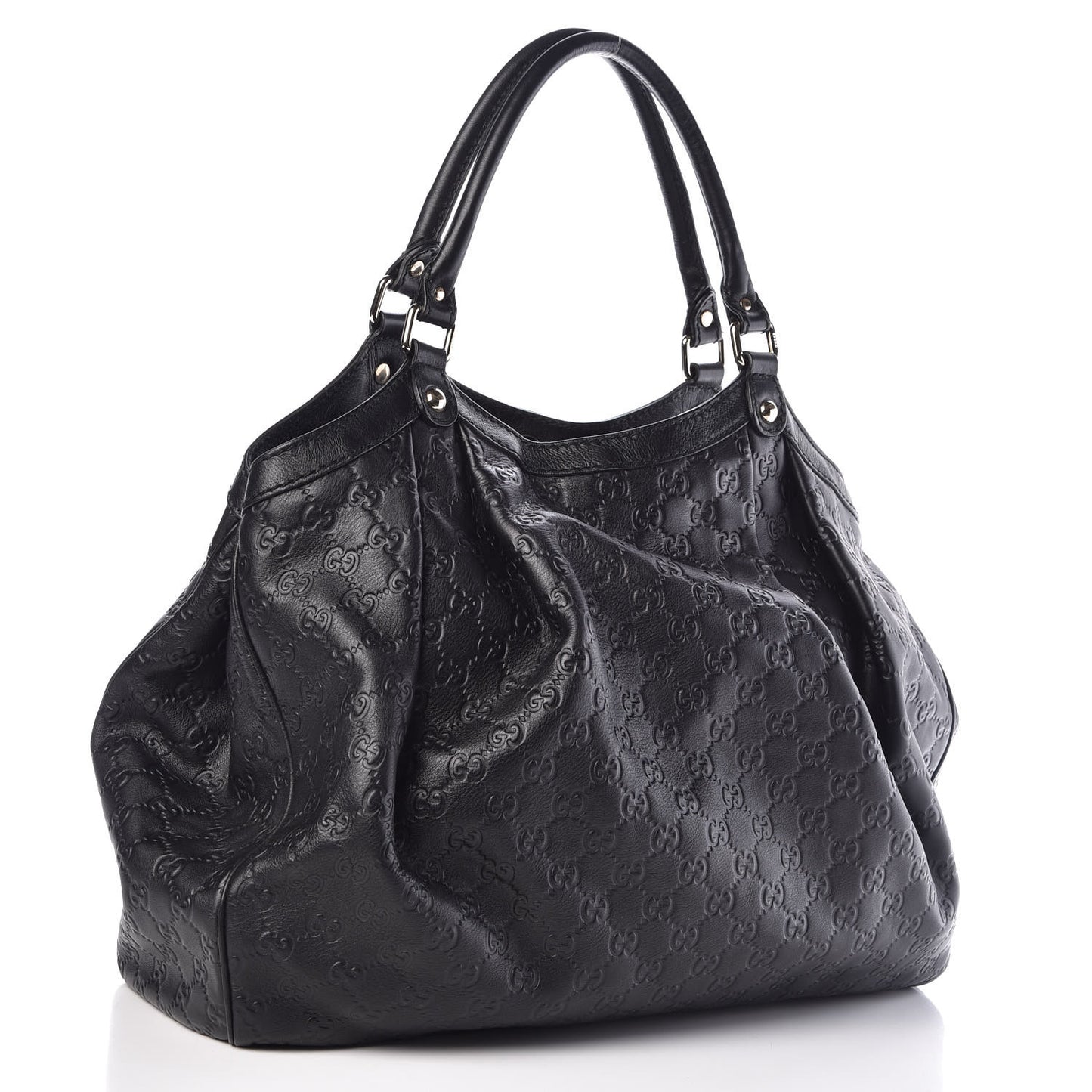 Guccissima Large Sukey Tote Black