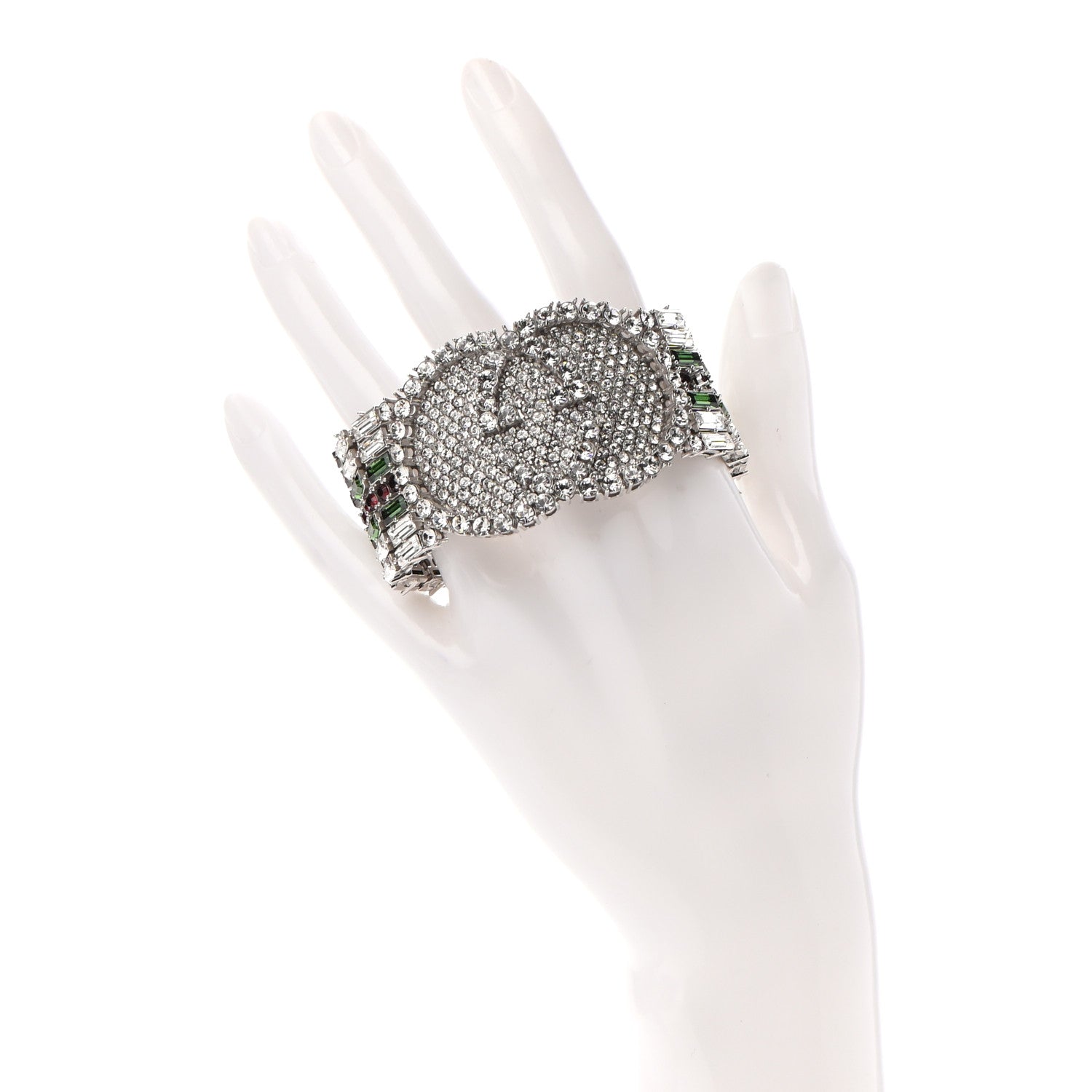 Gucci Crystals Double G Web Tennis Bracelet L Multicolor 2 of 6