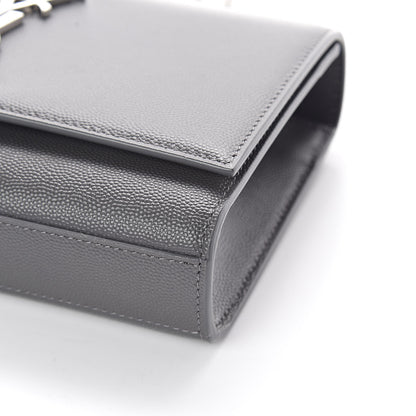 Saint Laurent Grain De Poudre Small Monogram Kate Satchel Storm 9 of 9