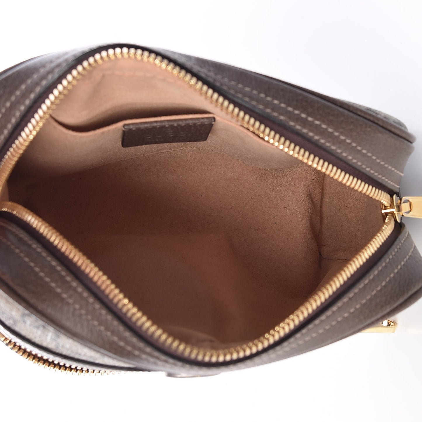 GG Supreme Monogram Web Small Ophidia Belt Bag 85 34 Dark Brown