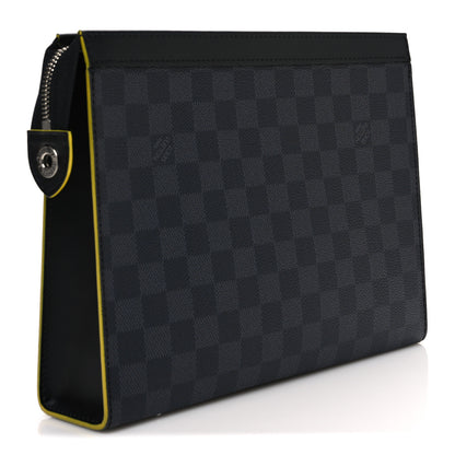 Louis Vuitton Damier Graphite Pochette Voyage MM Yellow 3 of 10